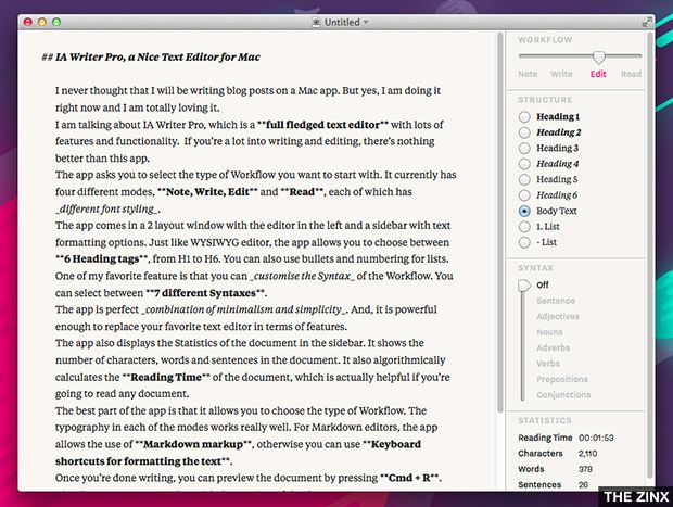 simplest text editor for mac